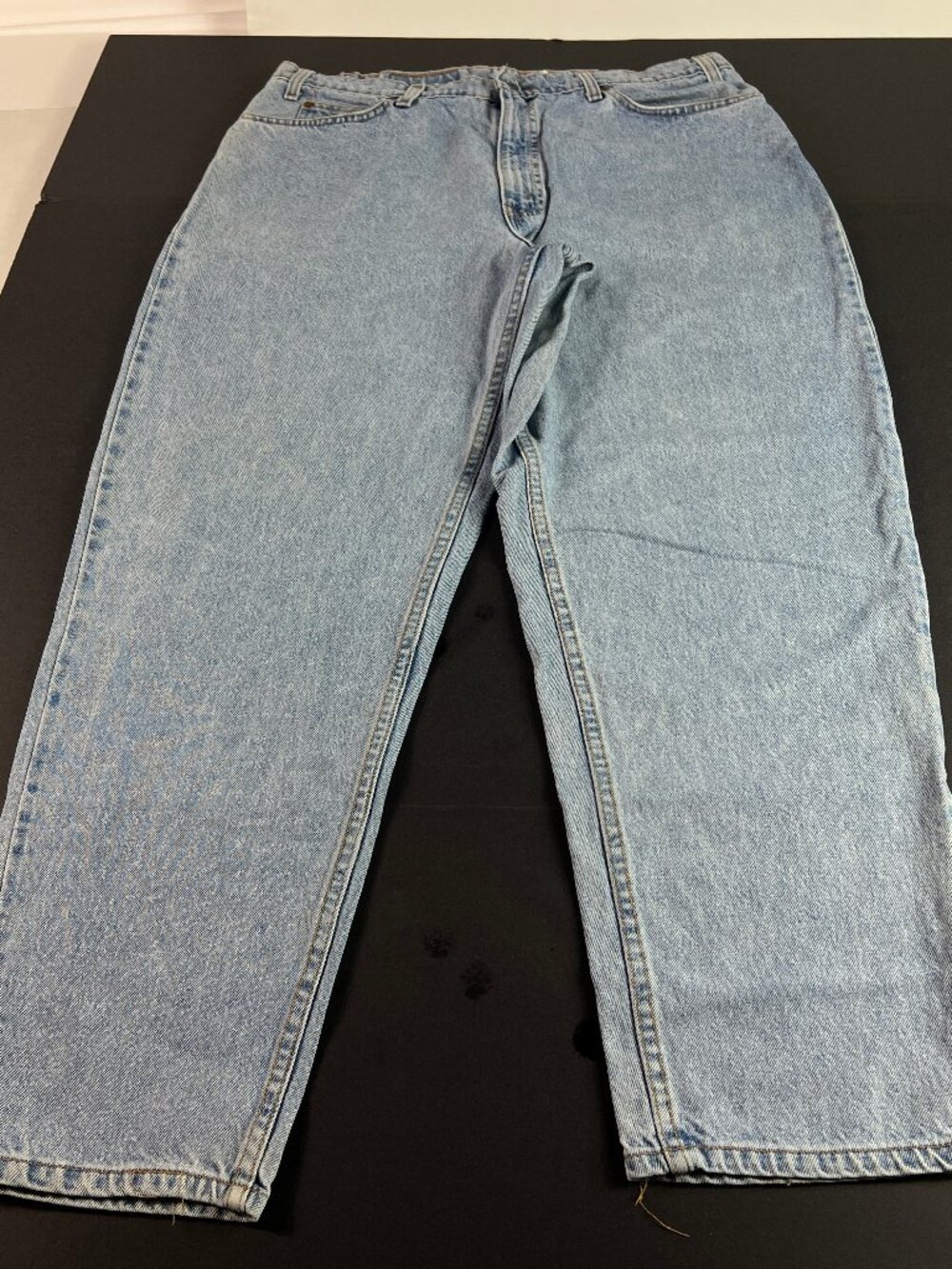 VTG 90s Levis Jeans Men 36x29* 560 Loose Tapered Blue Denim Orange Tab Tag 38x30